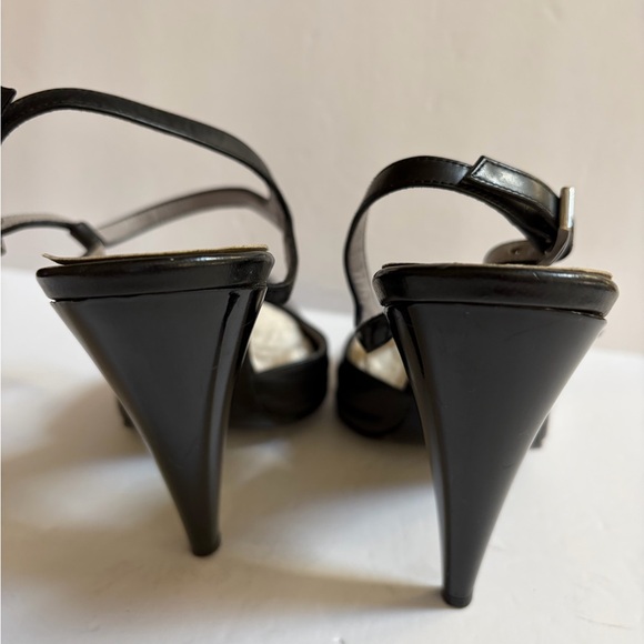 Gucci Elegant Black Stiletto Pointed-Toe Slingback Pumps Size 7 1/2 - Picture 5 of 15